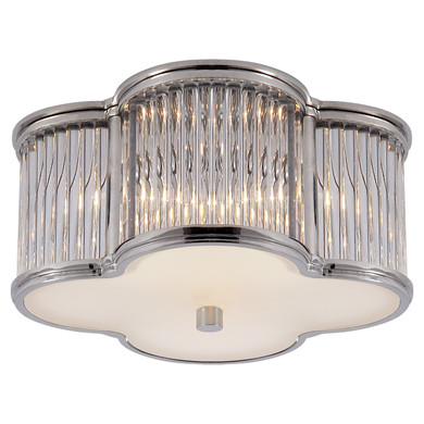 Flush Mounts Drum Shade by Visual Comfort Signature ( 268 | AH 4014PN/CG-FG Basil ) 
