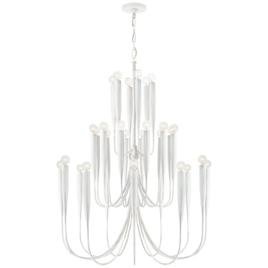 Large Chandeliers Candle by Visual Comfort Signature ( 268 | JN 5072PW Acadia ) 