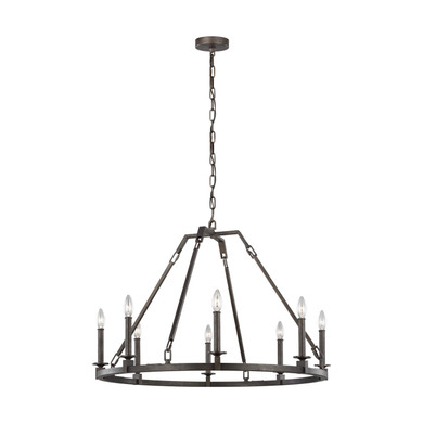 Mid. Chandeliers Candle by Visual Comfort Studio ( 454 | F3214/8SMS Landen ) 