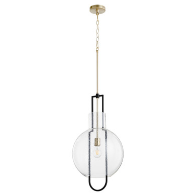 Pendants Glass Down by Quorum ( 19 | 89-14-6980 Textured Glass Pendants ) 