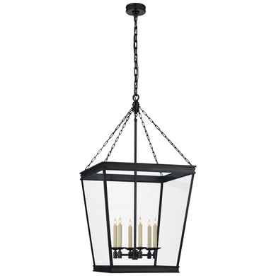 Foyer/Hall Lanterns Glass w/Frame by Visual Comfort Signature ( 268 | CHC 5612BZ-CG Launceton ) 