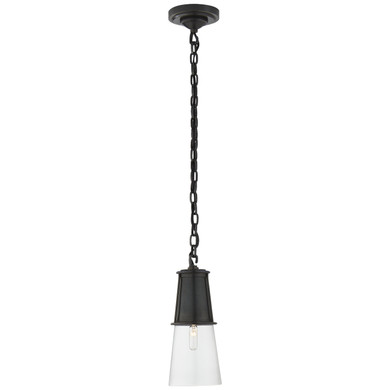 Mini Pendants Glass Down by Visual Comfort Signature ( 268 | TOB 5751BZ-CG Robinson ) 