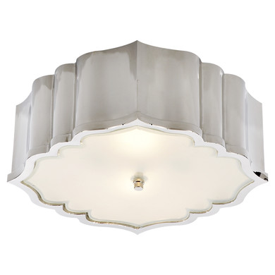 Flush Mounts Drum Shade by Visual Comfort Signature ( 268 | AH 4025PN-FG Balthazar ) 