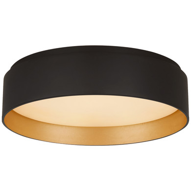 Flush Mounts Drum Shade by Visual Comfort Signature ( 268 | S 4041BLK Shaw ) 