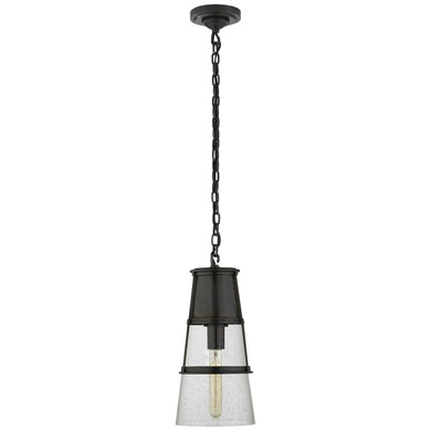 Mini Pendants Glass Down by Visual Comfort Signature ( 268 | TOB 5752BZ-SG Robinson ) 