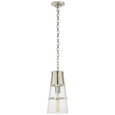 Mini Pendants Glass Down by Visual Comfort Signature ( 268 | TOB 5752PN-CG Robinson ) 