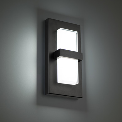 Exterior Wall Mt./Flush by W.A.C. Lighting ( 34 | WS-W21110-35-BK Bandeau ) 