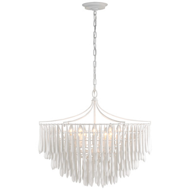 Mid. Chandeliers Empire/Basket by Visual Comfort Signature ( 268 | JN 5130PW Vacarro ) 