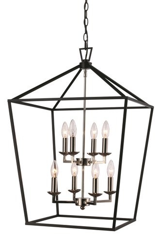 Foyer/Hall Lanterns Open Frame by Trans Globe Imports ( 110 | 10268 PC/BK Lacey ) 