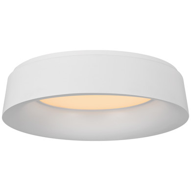 Flush Mounts Drum Shade by Visual Comfort Signature ( 268 | BBL 4096WHT Halo ) 