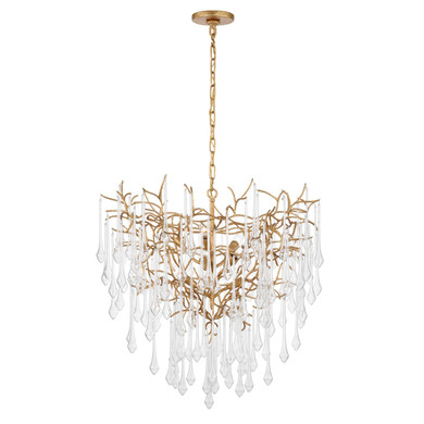 Mid. Chandeliers Glass Down by Visual Comfort Signature ( 268 | JN 5220GI-CG Rayne ) 