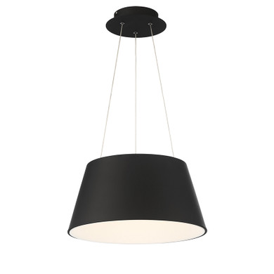 Pendants Drum Shade by W.A.C. Lighting ( 34 | PD-72724-BK Vida ) 