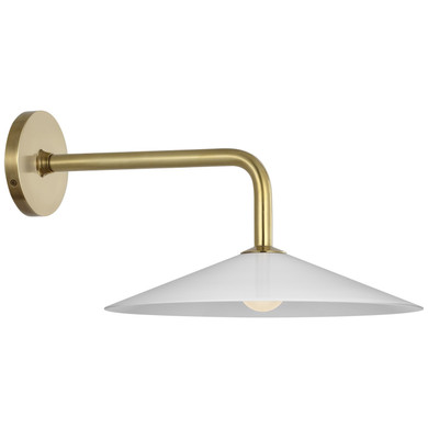 Sconces Single Glass by Visual Comfort Signature ( 268 | AL 2030HAB-WG Ponce ) 