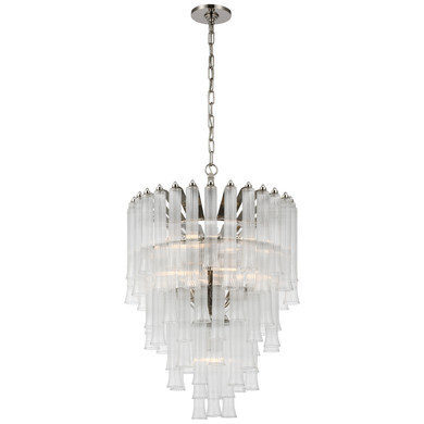 Mid. Chandeliers Empire/Basket by Visual Comfort Signature ( 268 | JN 5252PN-CG Lorelei ) 