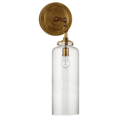 Sconces Single Glass by Visual Comfort Signature ( 268 | TOB 2225HAB/G3-SG Katie Cylider ) 