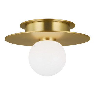 Flush Mounts Exposed Lamps by Visual Comfort Studio ( 454 | KF1001BBS Nodes ) 