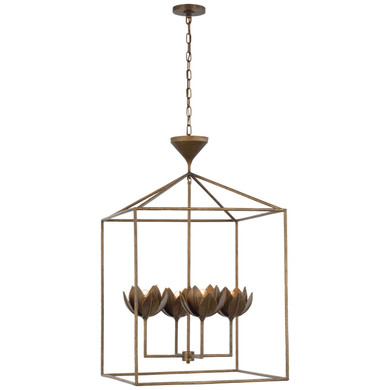 Foyer/Hall Lanterns Open Frame by Visual Comfort Signature ( 268 | JN 5303ABL Alberto ) 
