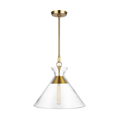 Pendants Glass Down by Visual Comfort Studio ( 454 | CP1031BBS Atlantic ) 