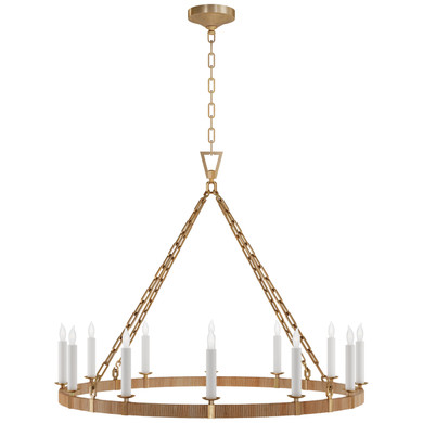 Mid. Chandeliers Candle by Visual Comfort Signature ( 268 | CHC 5873AB/NRT Darlana Wrapped ) 