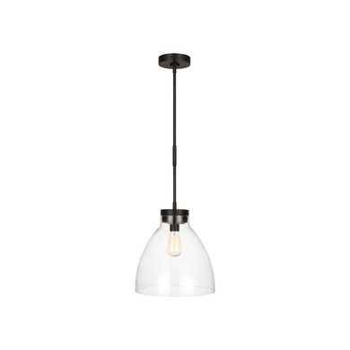 Pendants Glass Down by Visual Comfort Studio ( 454 | CP1121AI Garrett ) 