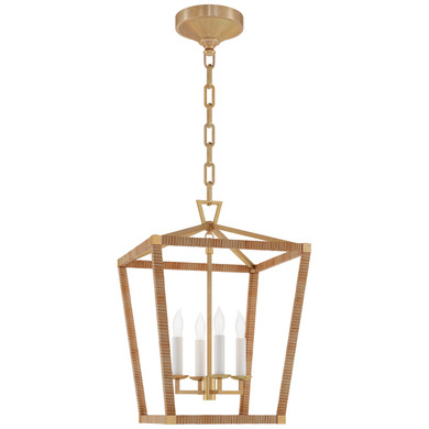 Foyer/Hall Lanterns Open Frame by Visual Comfort Signature ( 268 | CHC 5876AB/NRT Darlana Wrapped ) 