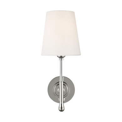 Sconces Single Candle by Visual Comfort Studio ( 454 | TW1001PN Capri ) 