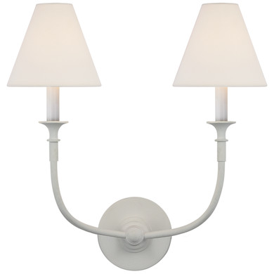 Sconces Double Candle by Visual Comfort Signature ( 268 | TOB 2451PW-L Piaf ) 