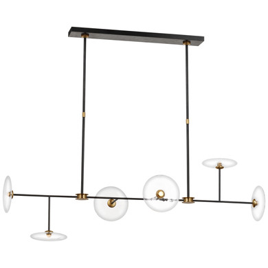 Linear/Island 4 Light + by Visual Comfort Signature ( 268 | S 5695AI/HAB-CG Calvino ) 
