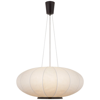 Pendants Fabric Shade by Visual Comfort Signature ( 268 | BBL 5123BZ-RP Paper Moon ) 