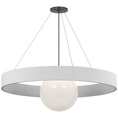 Large Chandeliers Glass Shade by Visual Comfort Signature ( 268 | WS 5002BZ/WHT-WG Arena ) 