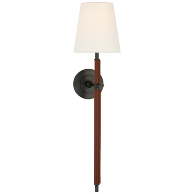 Sconces Double Candle by Visual Comfort Signature ( 268 | TOB 2582BZ/SDL-L Bryant Wrapped ) 