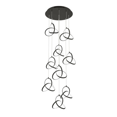 Pendants Multi-port/Cascade by W.A.C. Lighting ( 34 | PD-84909R-BK Vornado ) 