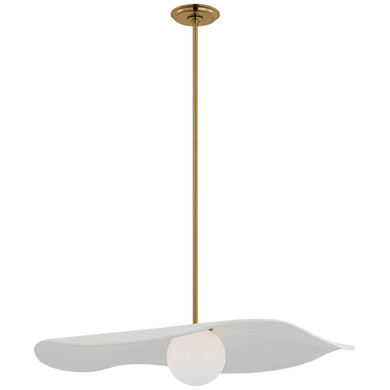 Pendants Glass Down by Visual Comfort Signature ( 268 | WS 5040HAB-WHT Mahalo ) 