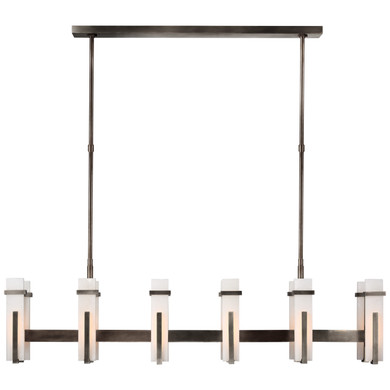 Linear/Island 4 Light + by Visual Comfort Signature ( 268 | S 5915BZ-ALB Malik ) 