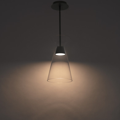 Mini Pendants Glass Down by W.A.C. Lighting ( 34 | PD-87214-BK Chandra ) 