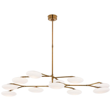 Large Chandeliers Geometric/Linear by Visual Comfort Signature ( 268 | CD 5018SB-WG Brindille ) 