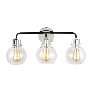 Bathroom Fixtures Three Lights by Visual Comfort Studio ( 454 | VS24403PN/TXB Clara ) 