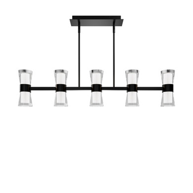 Linear/Island 4 Light + by W.A.C. Lighting ( 34 | PD-91536-30-BK Hourglass ) 