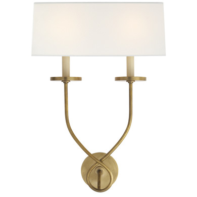 Sconces Double Candle by Visual Comfort Signature ( 268 | CHD 1612AB-L Symmetric Twist ) 