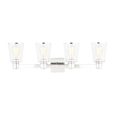 Bathroom Fixtures Four Lights by Visual Comfort Studio ( 454 | CV1034PN Alessa ) 