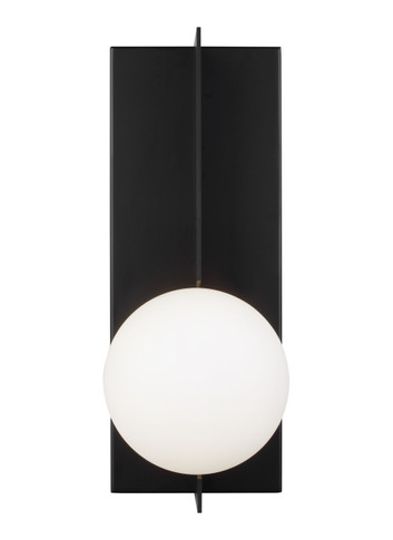 Sconces Single Glass by Visual Comfort Modern ( 182 | 700WSOBLB Orbel ) 