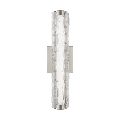 Sconces Single Glass by Visual Comfort Studio ( 454 | WB1876SN-L1 Cutler ) 