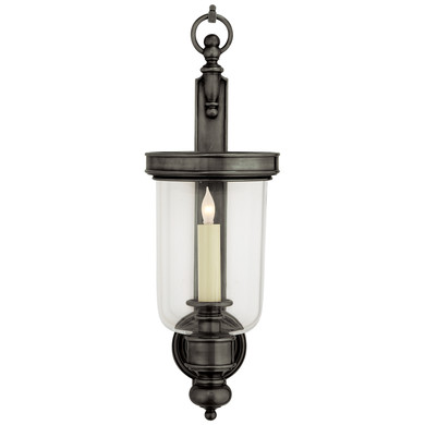 Sconces Single Glass by Visual Comfort Signature ( 268 | CHD 2102BZ Georgian ) 