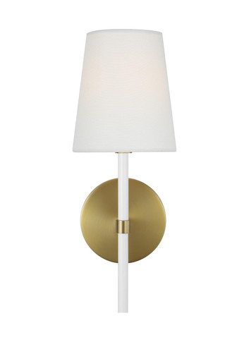 Sconces Single Candle by Visual Comfort Studio ( 454 | KSW1081BBSGW Monroe ) 