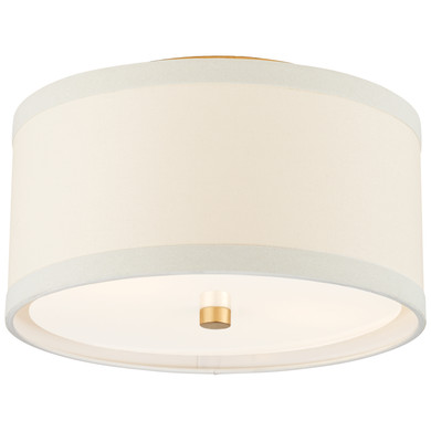 Flush Mounts Drum Shade by Visual Comfort Signature ( 268 | KS 4070G-L Walker ) 