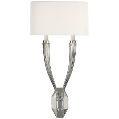 Sconces Double Candle by Visual Comfort Signature ( 268 | CHD 2461PN-L Ruhlmann ) 