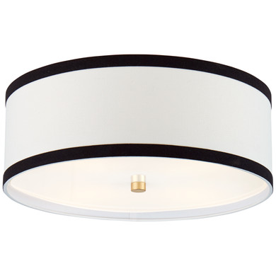 Flush Mounts Drum Shade by Visual Comfort Signature ( 268 | KS 4071G-L/BL Walker ) 