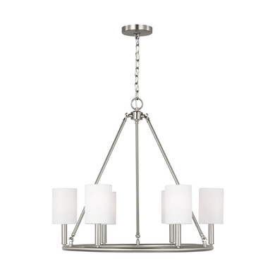 Mid. Chandeliers Candle by Visual Comfort Studio ( 454 | DJC1086BS Egmont ) 