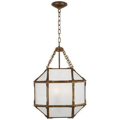 Foyer/Hall Lanterns Glass w/Frame by Visual Comfort Signature ( 268 | SK 5008GI-FG Morris ) 