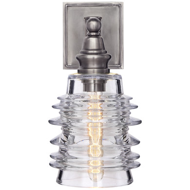 Sconces Single Glass by Visual Comfort Signature ( 268 | CHD 2472AN-CG Covington ) 